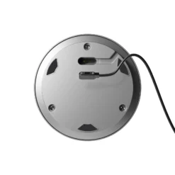Numotion LED ladattava pöytävalaisin, hopea, lasi, IP54, himmennettävä