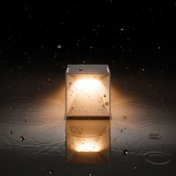 Nutalis mini LED ladattava pöytävalaisin, grafiitti, IP54, himmennettävä