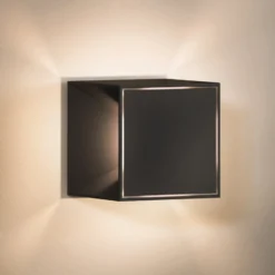 Nutalis mini LED ladattava pöytävalaisin, musta, IP54, himmennettävä