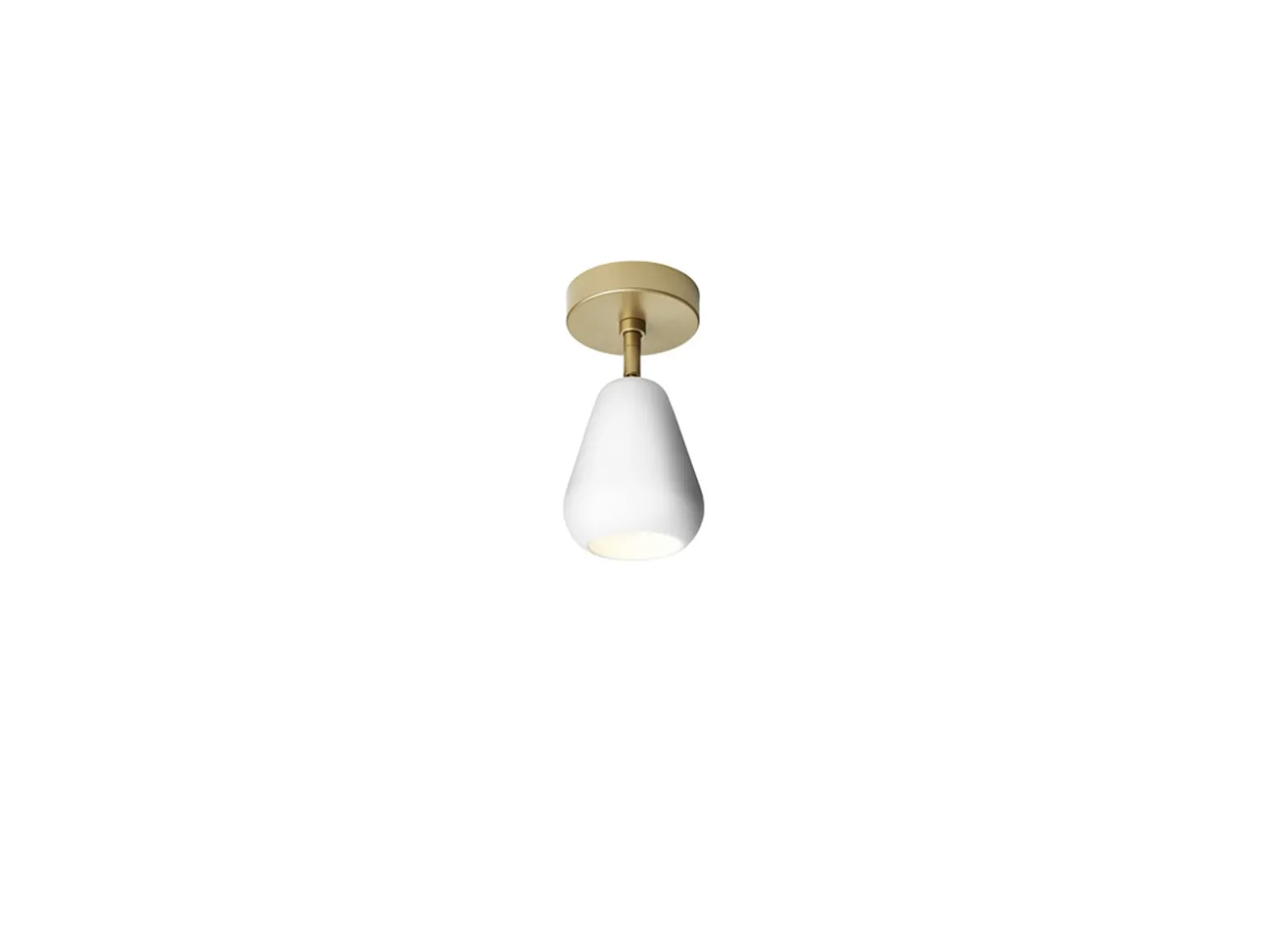 Nuura kattokohdevalo Anoli spotti Surface korkeus 20 cm kulta/valkoinen