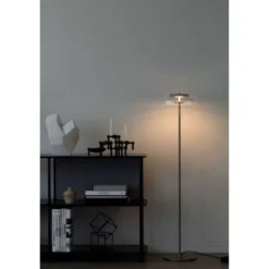 Nuura LED-lattiavalaisin Blossi, korkeus 120 cm, kullanvärinen/kirkas