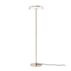 Nuura LED-lattiavalaisin Blossi, korkeus 120 cm, kullanvärinen/kirkas