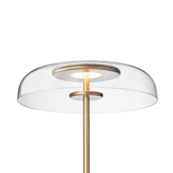 Nuura LED-lattiavalaisin Blossi, korkeus 120 cm, kullanvärinen/kirkas