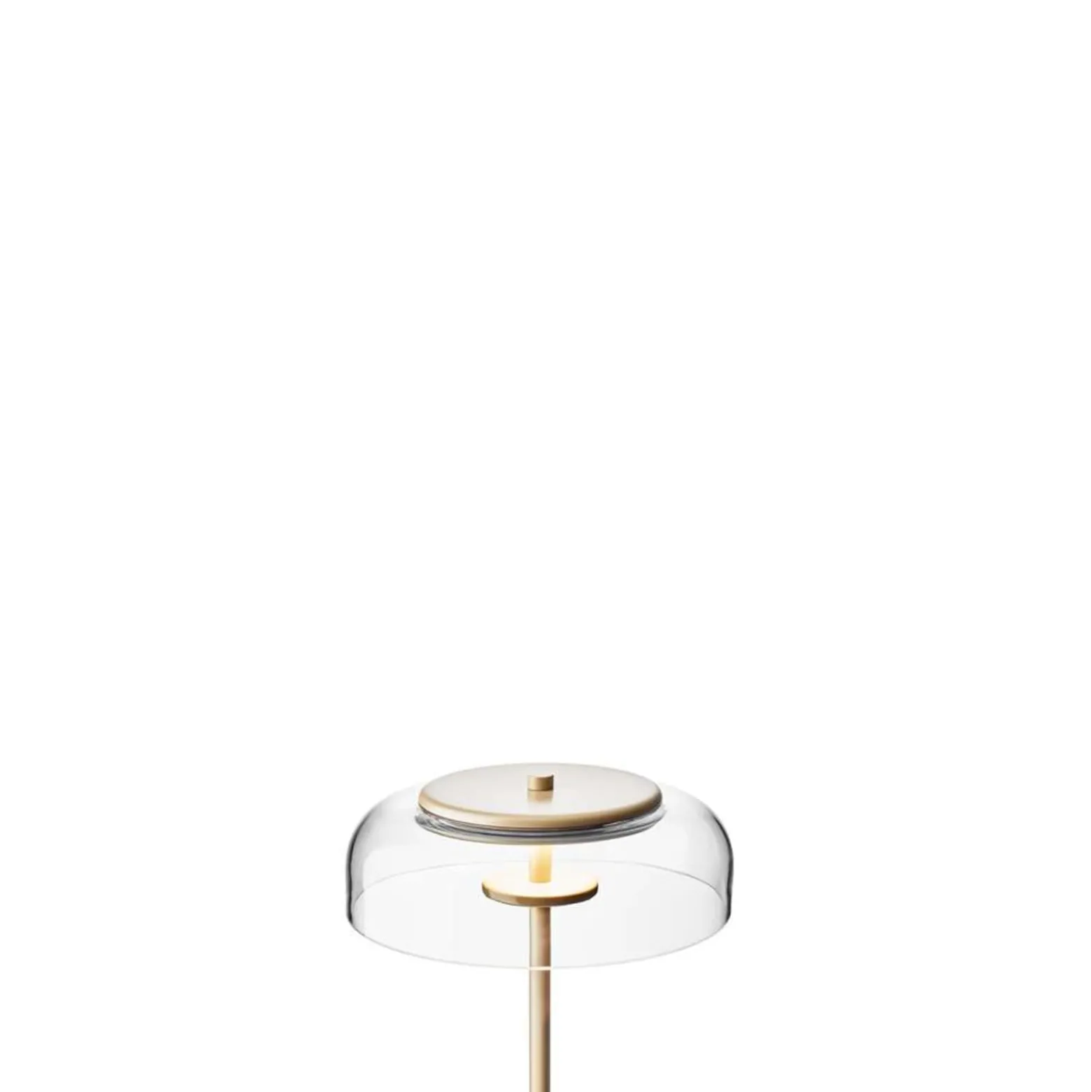 Nuura LED-pöytävalaisin Blossi, korkeus 43 cm, kultainen/kirkas