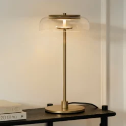 Nuura LED-pöytävalaisin Blossi, korkeus 43 cm, kultainen/kirkas