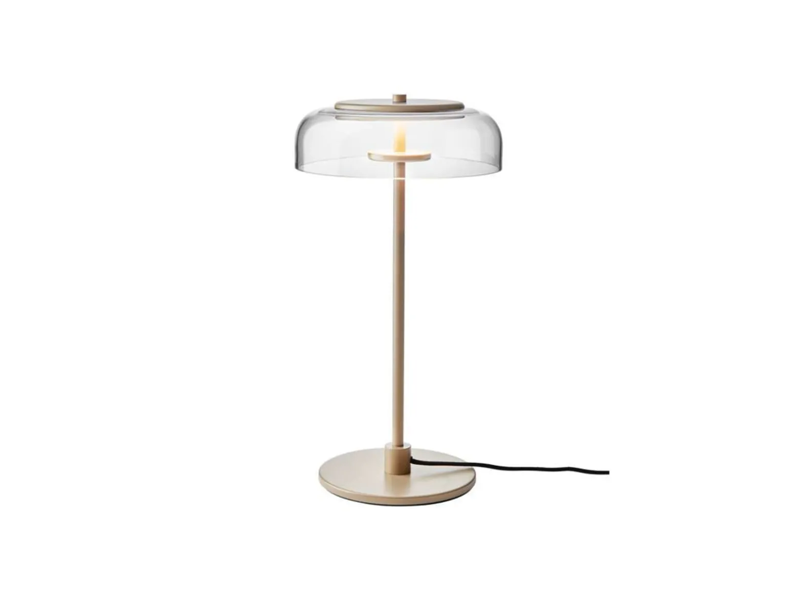 Nuura LED-pöytävalaisin Blossi, korkeus 43 cm, kultainen/kirkas