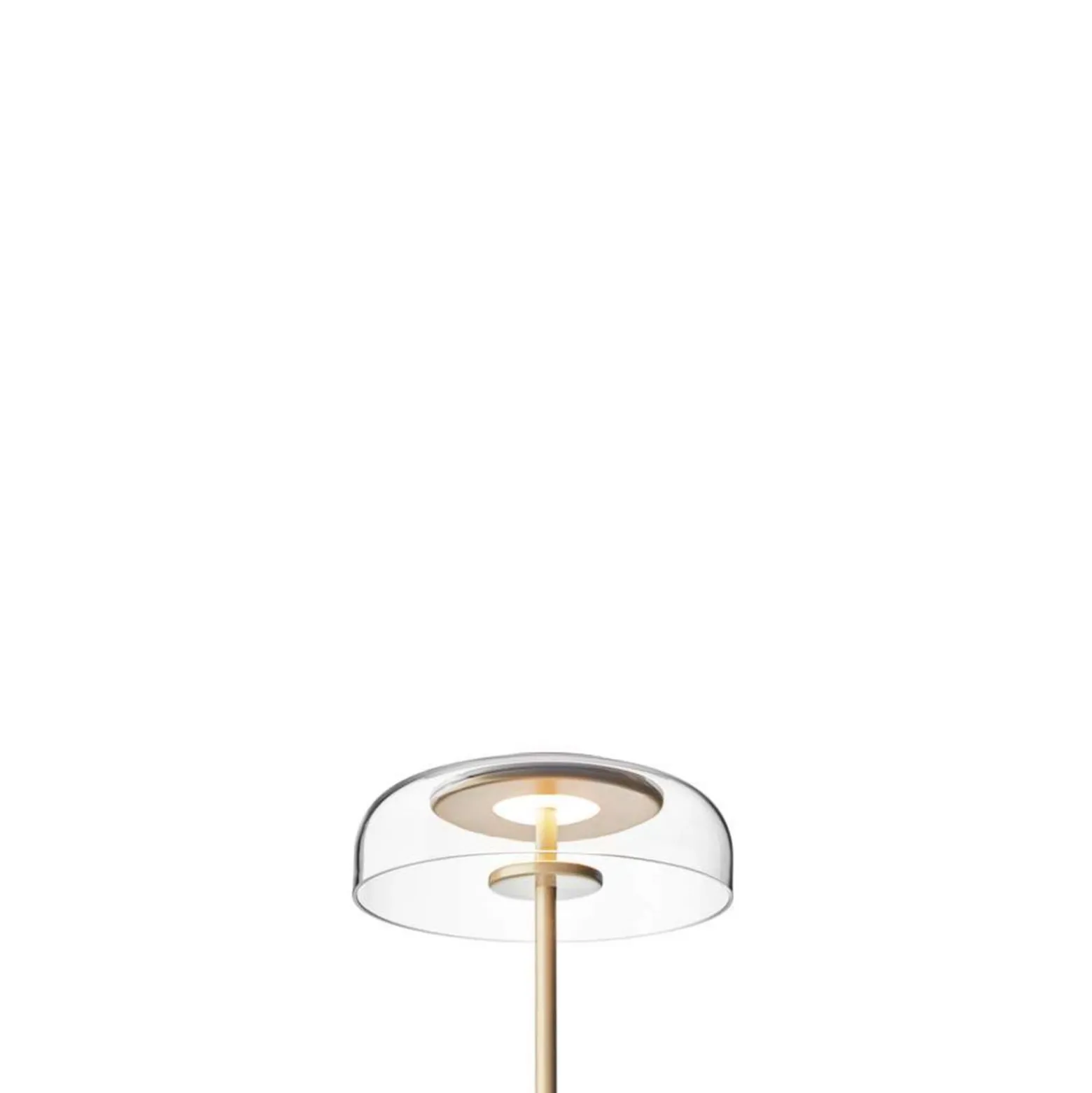 Nuura LED-pöytävalaisin Blossi, korkeus 43 cm, kultainen/kirkas