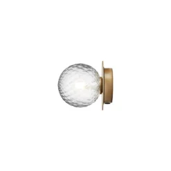 Nuura seinävalaisin Liila 1, IP44, Ø 14 cm, kulta/kirkas