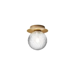 Nuura seinävalaisin Liila 1, IP44, Ø 14 cm, kulta/kirkas