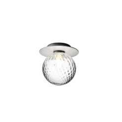 Nuura-seinävalaisin Liila 1 Medium, hopea/kirkas, IP44, G9