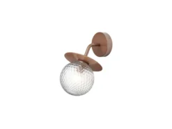 Nuura ulkoseinävalaisin Liila, leveys 16 cm, pronssi/kirkas