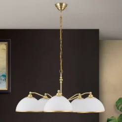 Old Lamp-riippuvalo ketjuripustimella 5-lamppuinen