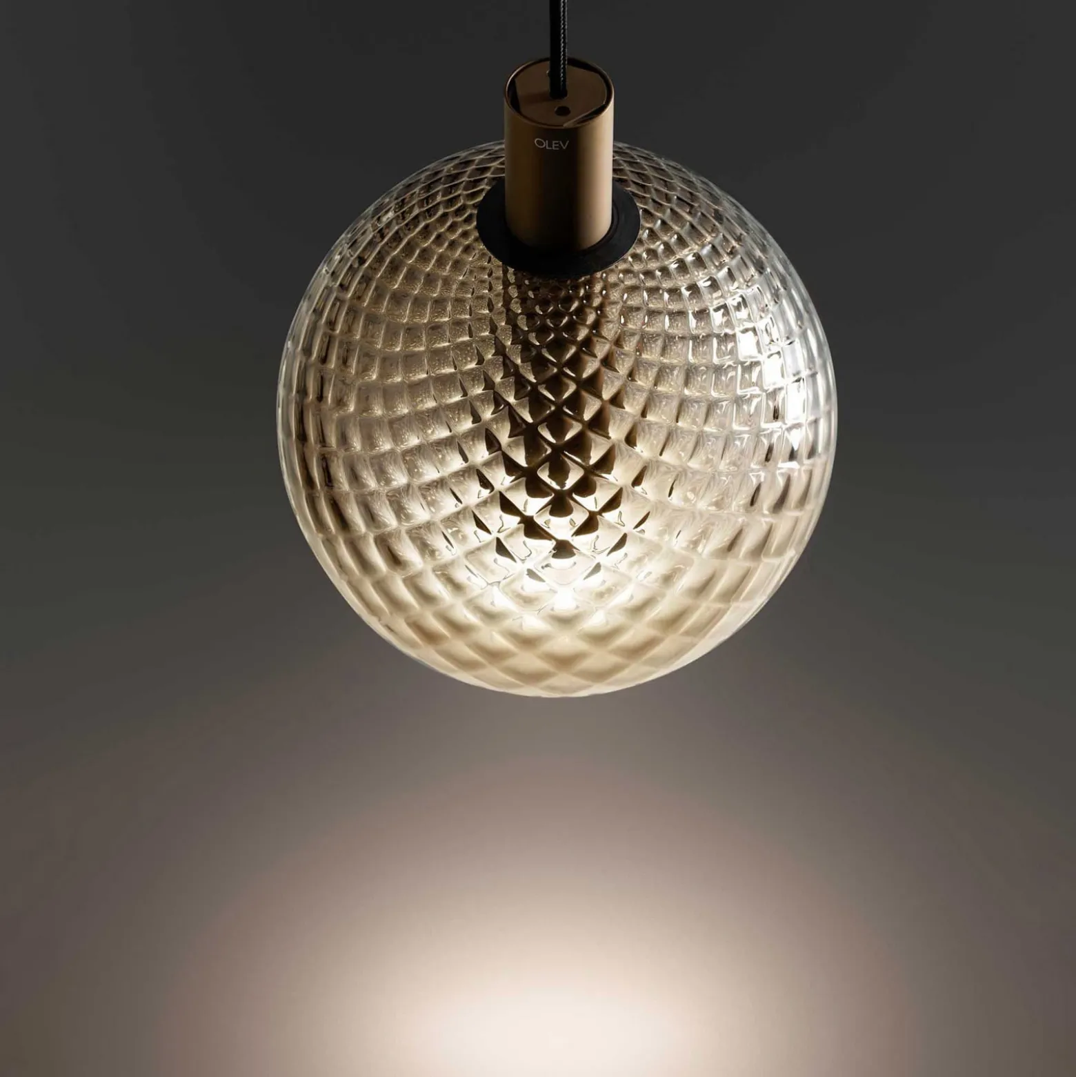 OLEV LED-riippuvalaisin BEAM STICK NUANCE BALLOTON ruskea Ø 20 cm 927