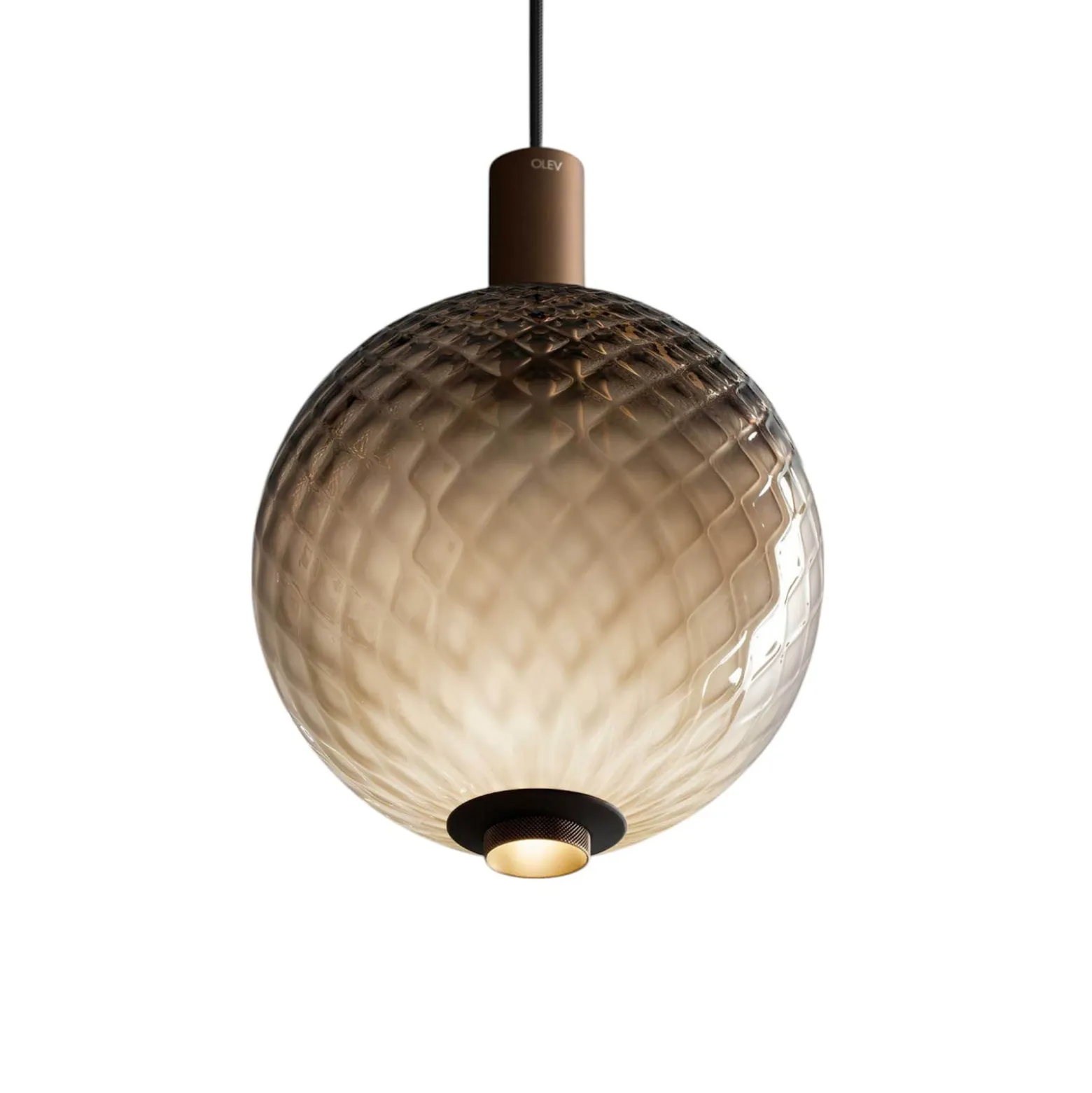OLEV LED-riippuvalaisin BEAM STICK NUANCE BALLOTON ruskea Ø 20 cm 927