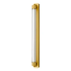 OLEV LED-seinävalaisin CHARMER, kulta, metalli/lasi, 2700 K, IP44