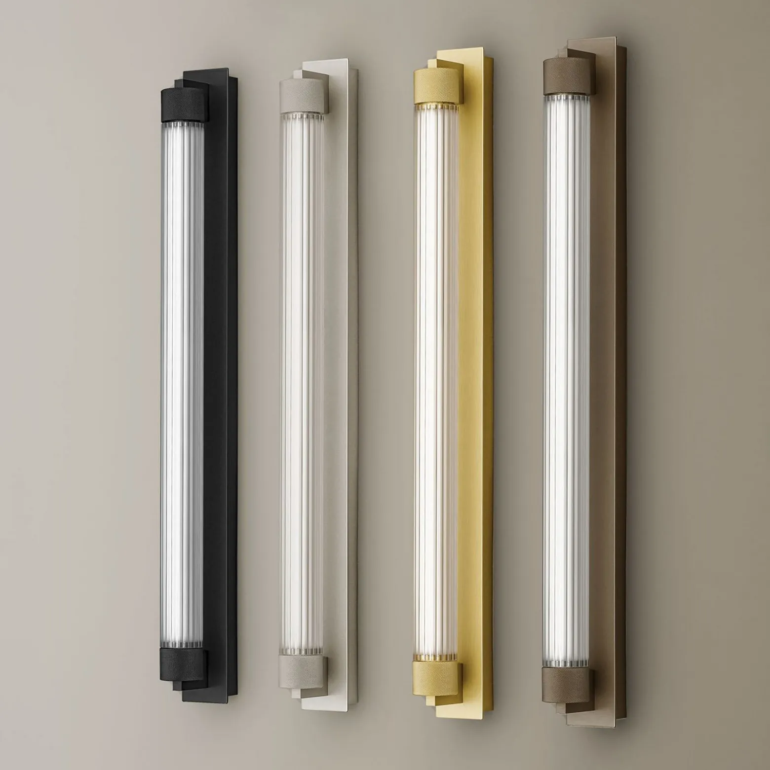 OLEV LED-seinävalaisin CHARMER, kulta, metalli/lasi, 2700 K, IP44