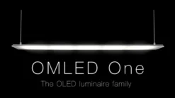OMLED lattiavalaisin One f3l, ruostumaton teräs/musta, OLED