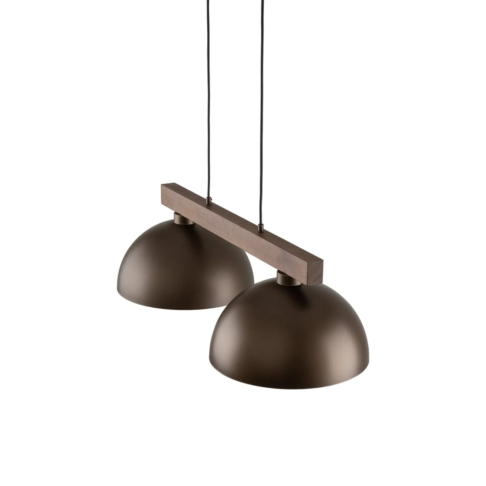 Oslo-riippuvalaisin, ruskea, 2-lamppuinen, pituus 83 cm, E27