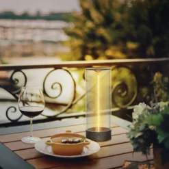 OSRAM akkukäyttöinen pöytälamppu ENDURA STYLE DECOR FILAMENT harmaa, IP54