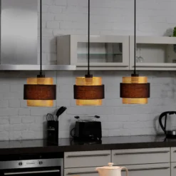 OSRAM Decor Hornet -riippuvalaisin, 3-lamppuinen, musta/kultainen