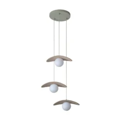 OSRAM Decor Pearl -riippuvalaisin, 3-lamppuinen, beige, huopa, G9