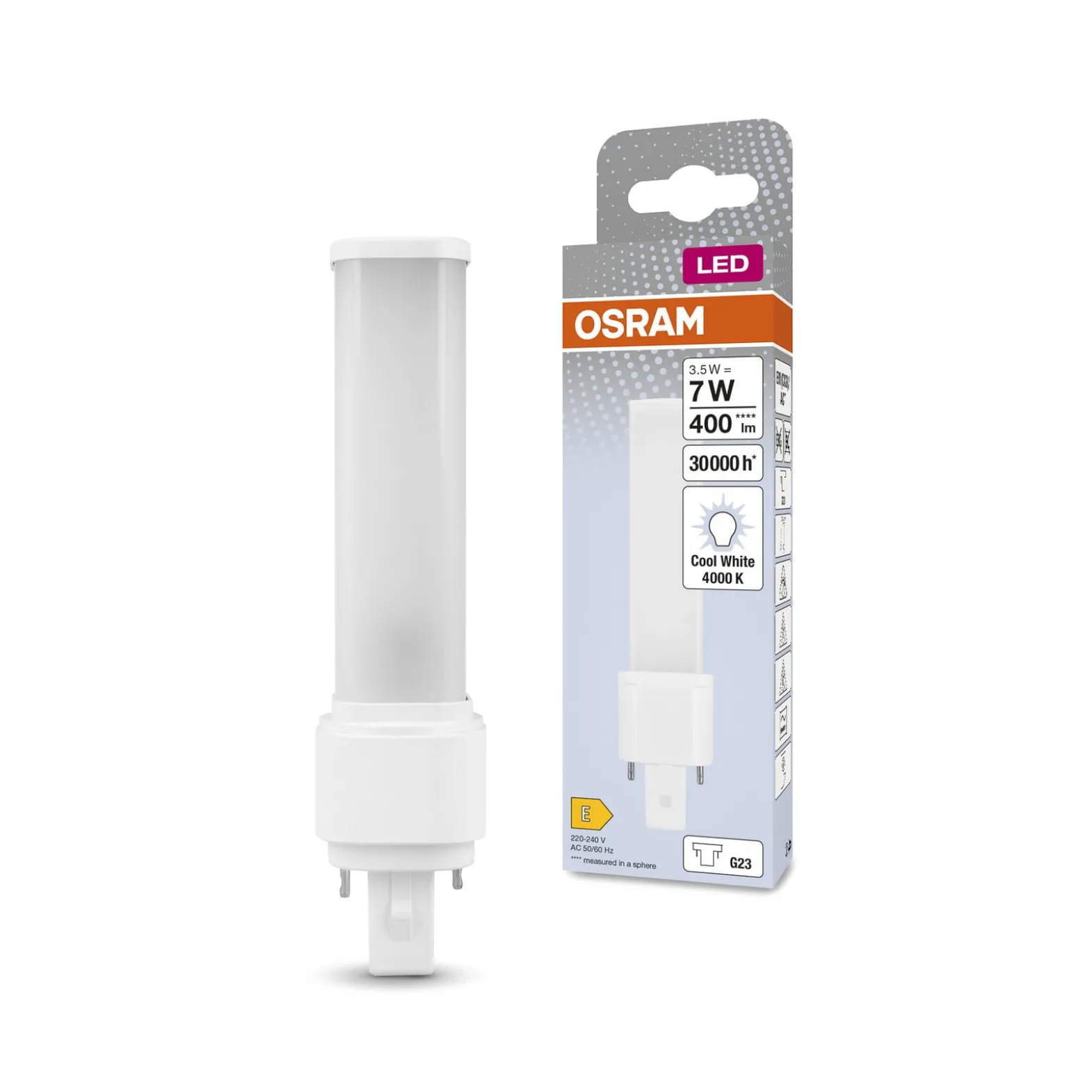 OSRAM Dulux LED-lamppu G23 S7 EM/AC 3,5 W 4000 K