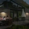 OSRAM ENDURA STYLE SHORE aurinkokäyttöinen seinälamppu, harmaa, anturi, IP54