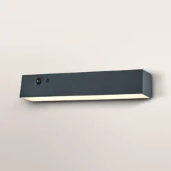 OSRAM ENDURA STYLE SHORE aurinkokäyttöinen seinälamppu, harmaa, anturi, IP54