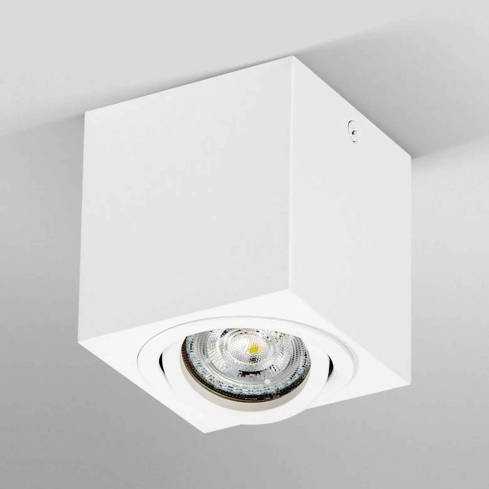 OSRAM kattokohdevalo SQUARE, valkoinen, 8 x 8 cm, metalli, GU10