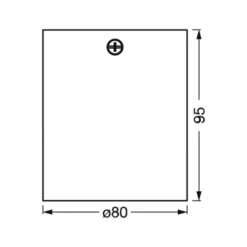 OSRAM kattokohdevalo SQUARE, valkoinen, 8 x 8 cm, metalli, GU10