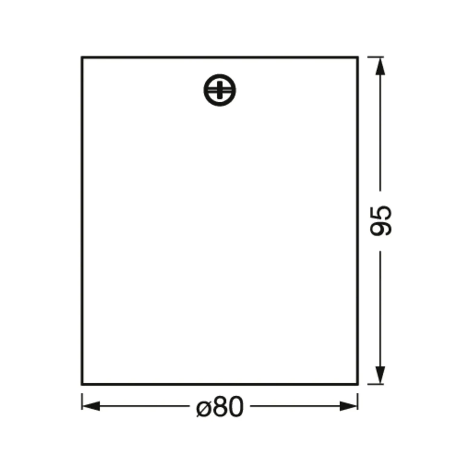 OSRAM kattokohdevalo SQUARE, valkoinen, 8 x 8 cm, metalli, GU10