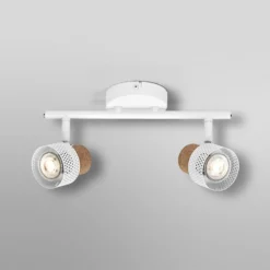 OSRAM kattospot CORK, valkoinen, 2 spotti, GU10-LED, 927, himmennettävä