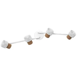 OSRAM kattospotti CORK, valkoinen, 4 spotti, GU10-LED, 927, himmennettävä