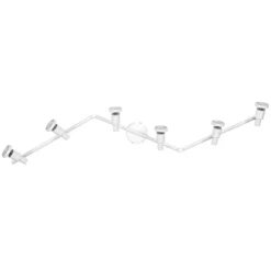 OSRAM kattospot, valkoinen, 6-lamppuinen, metalli, GU10-LED 927 himmennettävä