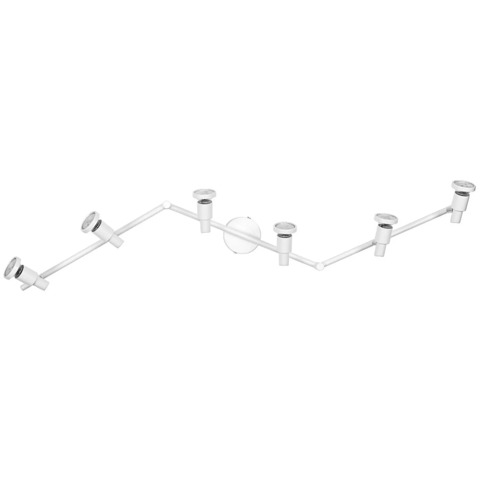 OSRAM kattospot, valkoinen, 6-lamppuinen, metalli, GU10-LED 927 himmennettävä