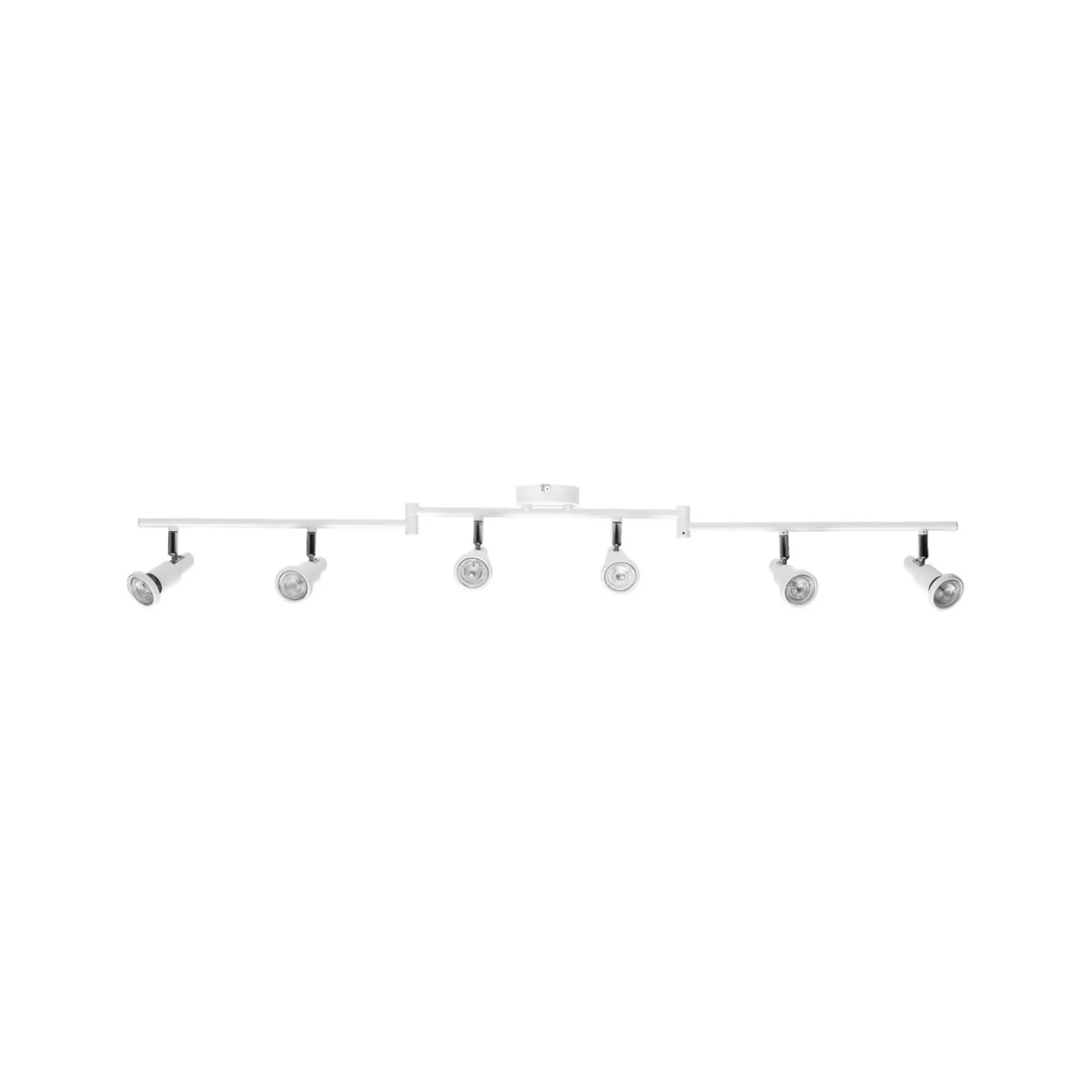 OSRAM kattospot, valkoinen, 6-lamppuinen, metalli, GU10-LED 927 himmennettävä