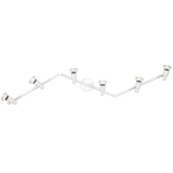 OSRAM kattospot, valkoinen, 6-lamppuinen, metalli, GU10-LED 927 himmennettävä
