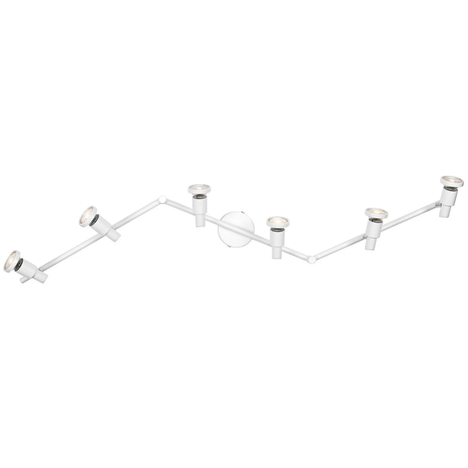 OSRAM kattospot, valkoinen, 6-lamppuinen, metalli, GU10-LED 927 himmennettävä