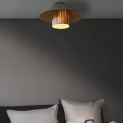 OSRAM kattovalaisin Decor Bamboo Paper Hut Ø 40 cm, bambu E27