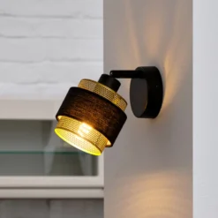 OSRAM kattovalaisin Decor Spot Hornet, 1-lamppuinen, musta/kultainen