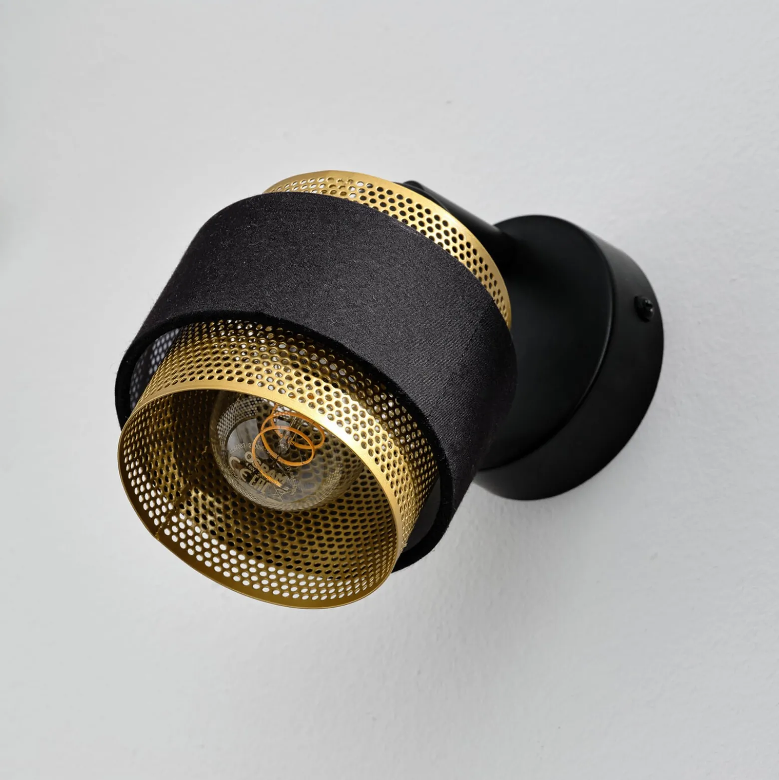 OSRAM kattovalaisin Decor Spot Hornet, 1-lamppuinen, musta/kultainen