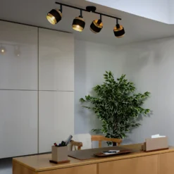 OSRAM kattovalaisin Decor Spot Hornet, 4-lamppuinen, musta/kultainen