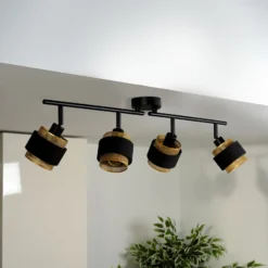 OSRAM kattovalaisin Decor Spot Hornet, 4-lamppuinen, musta/kultainen