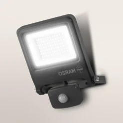 OSRAM kohdevalaisin ulos ENDURA FLOOD, harmaa, anturi 50 W 840 IP44
