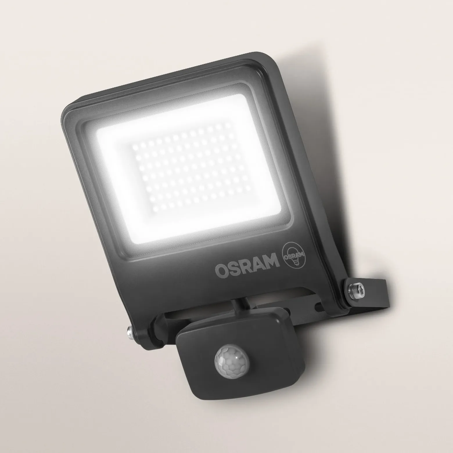 OSRAM kohdevalaisin ulos ENDURA FLOOD, harmaa, anturi 50 W 840 IP44