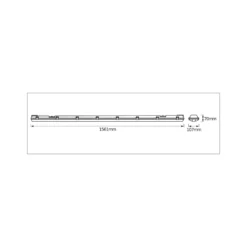 OSRAM kosteiden tiloihin tarkoitettu lamppu SUBMARINE 156 cm 2 x 19 W G13-LED