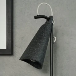 OSRAM lattiavalaisin Decor Bell, musta, teräs, E27, korkeus 120 cm