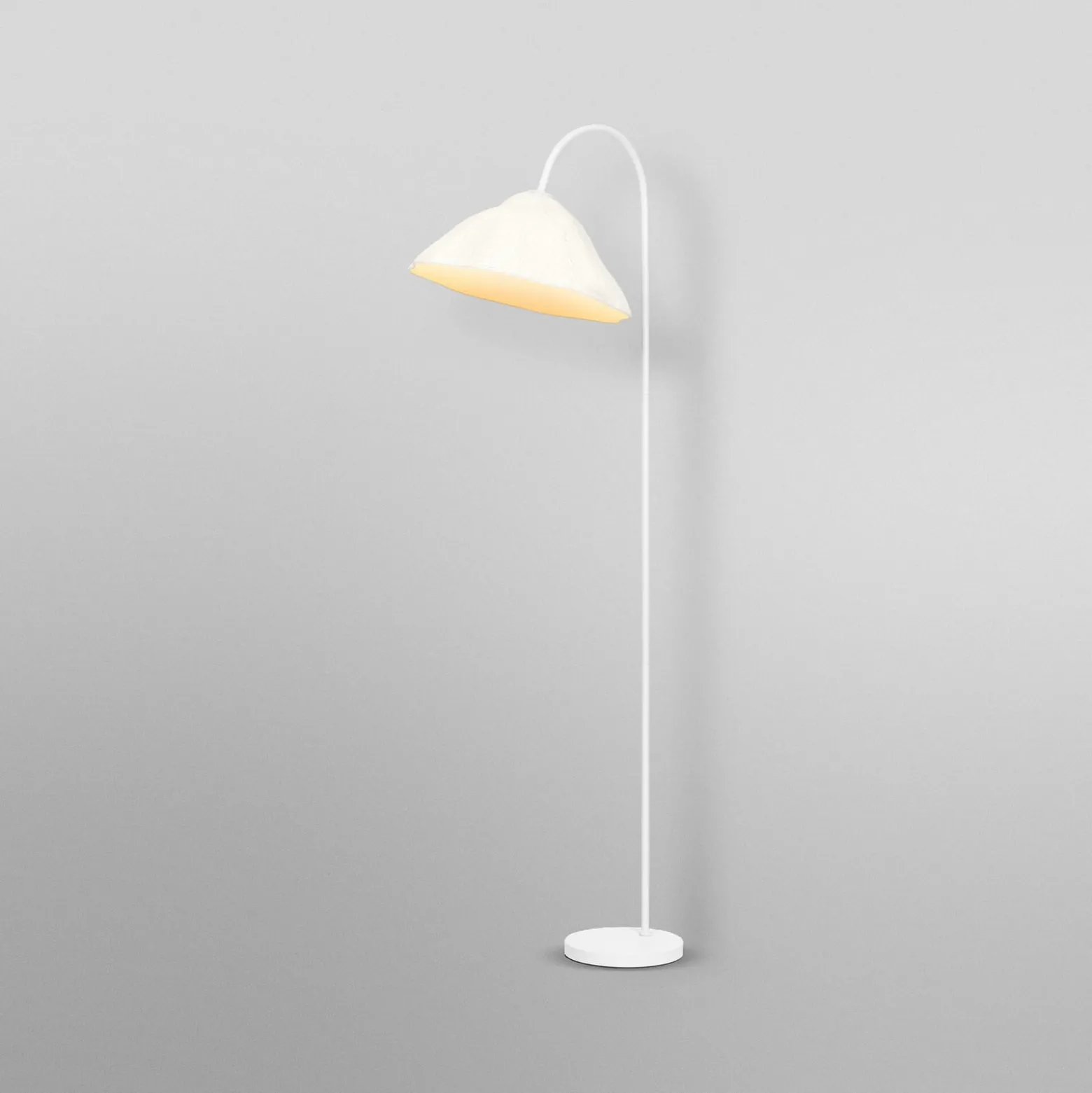 OSRAM lattiavalaisin Decor Lotus Leaf, 1-lamppuinen, valkoinen, paperi, E27