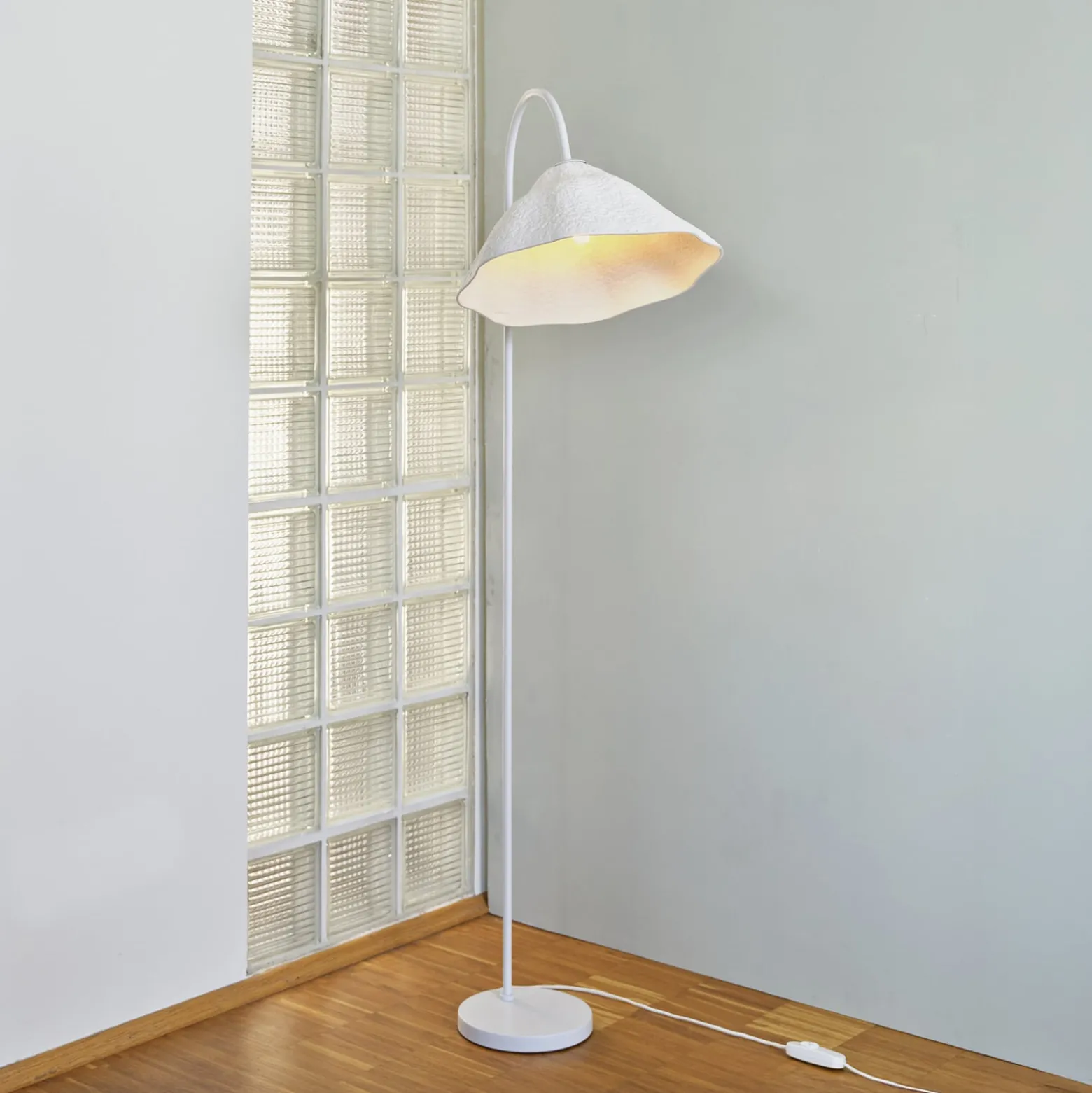 OSRAM lattiavalaisin Decor Lotus Leaf, 1-lamppuinen, valkoinen, paperi, E27