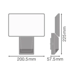 OSRAM LED-anturilla varustettu kohdevalaisin ulos ENDURA PRO FLOOD, valkoinen,
